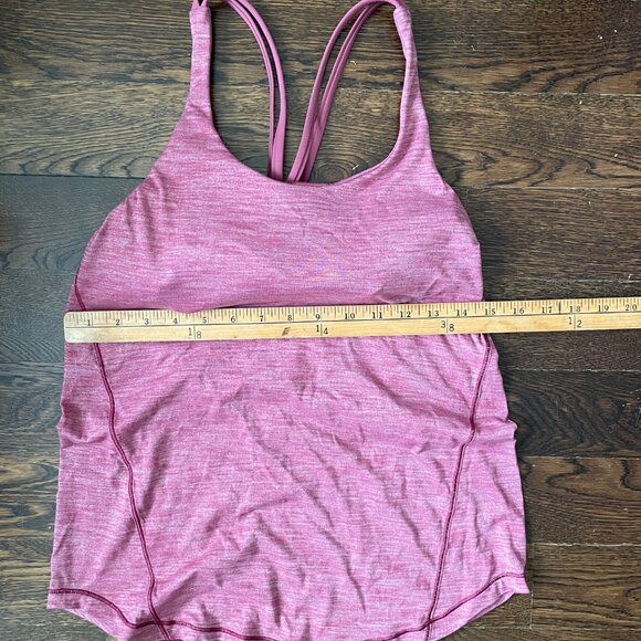 Lululemon Moment To Movement 2-In-1 Tank-Heathered Misty Merlot-Sz.4 - Picture 7 of 8